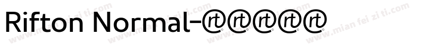 Rifton Normal字体转换